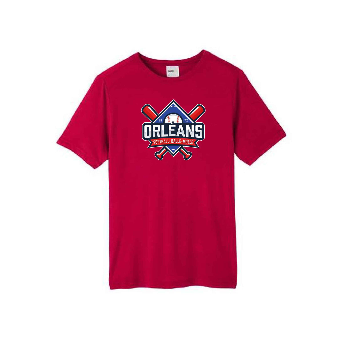 ORLEANS SOFTBALL DRY FIT T-SHIRT
