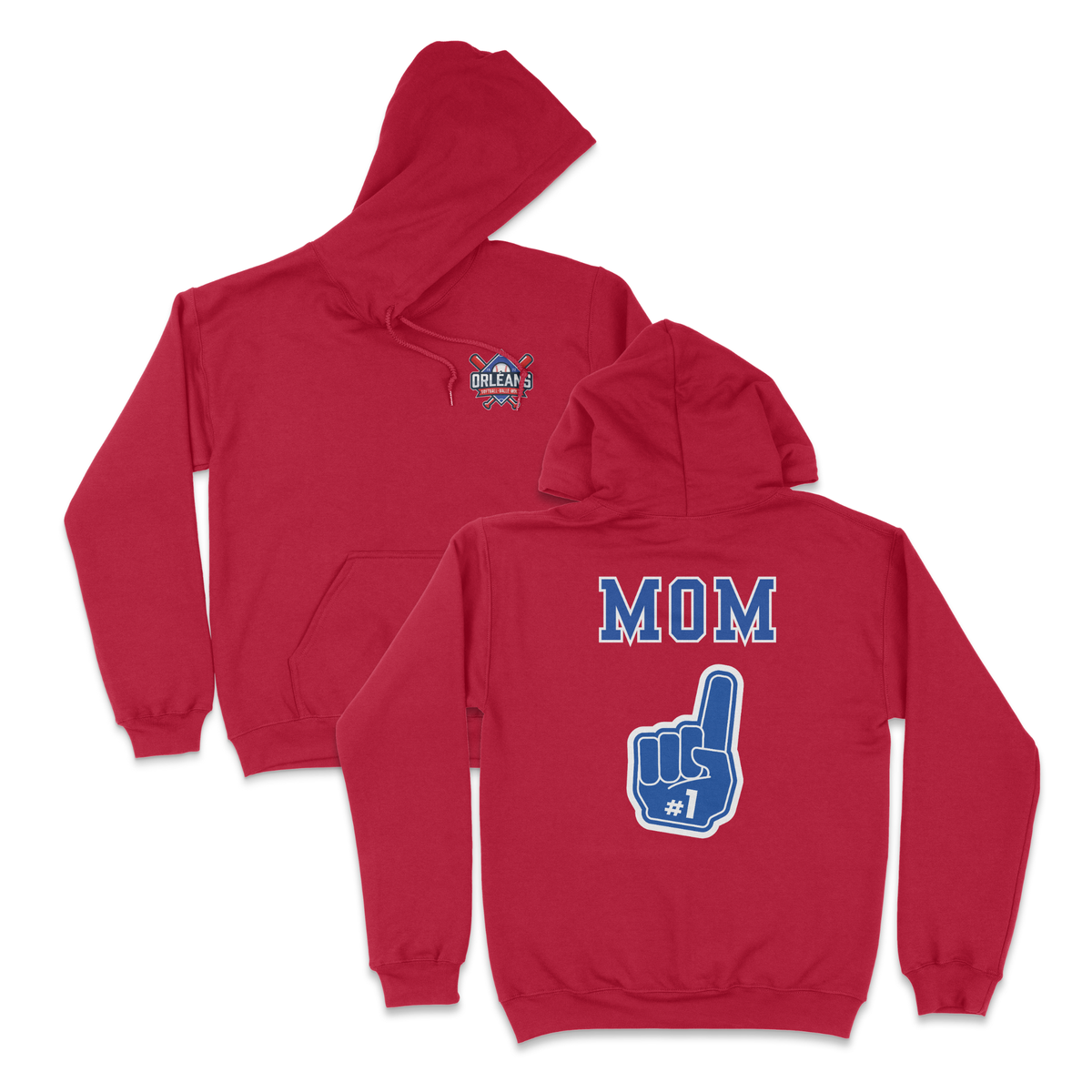 ORLEANS SOFTBALL #1 MOM HOODIE