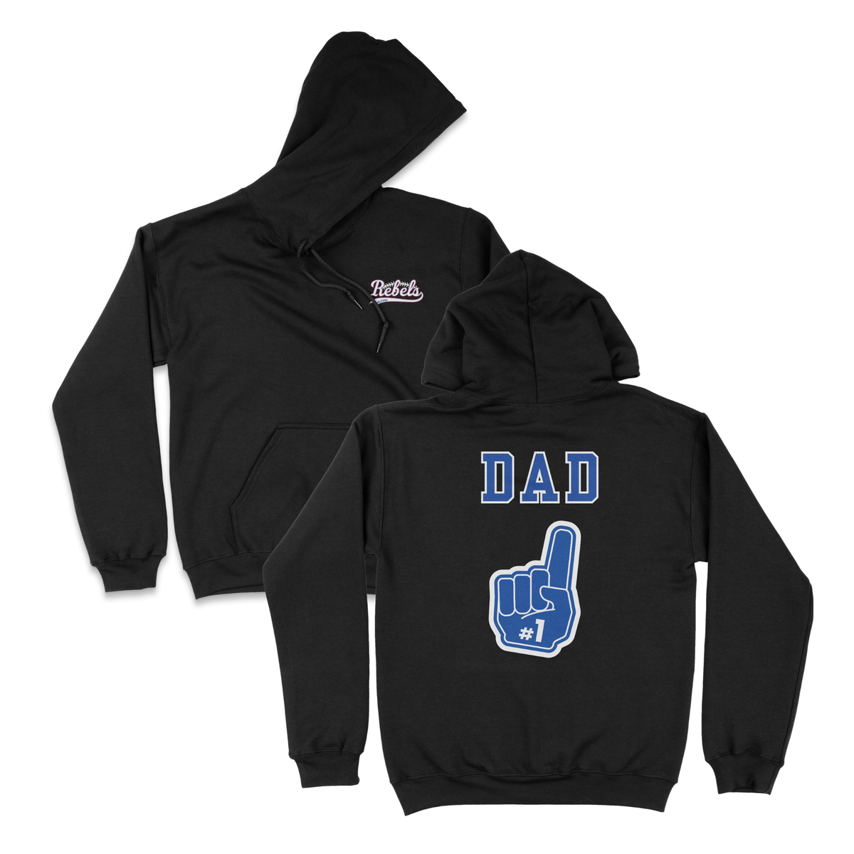 ORLEANS REBELS #1 DAD HOODIE