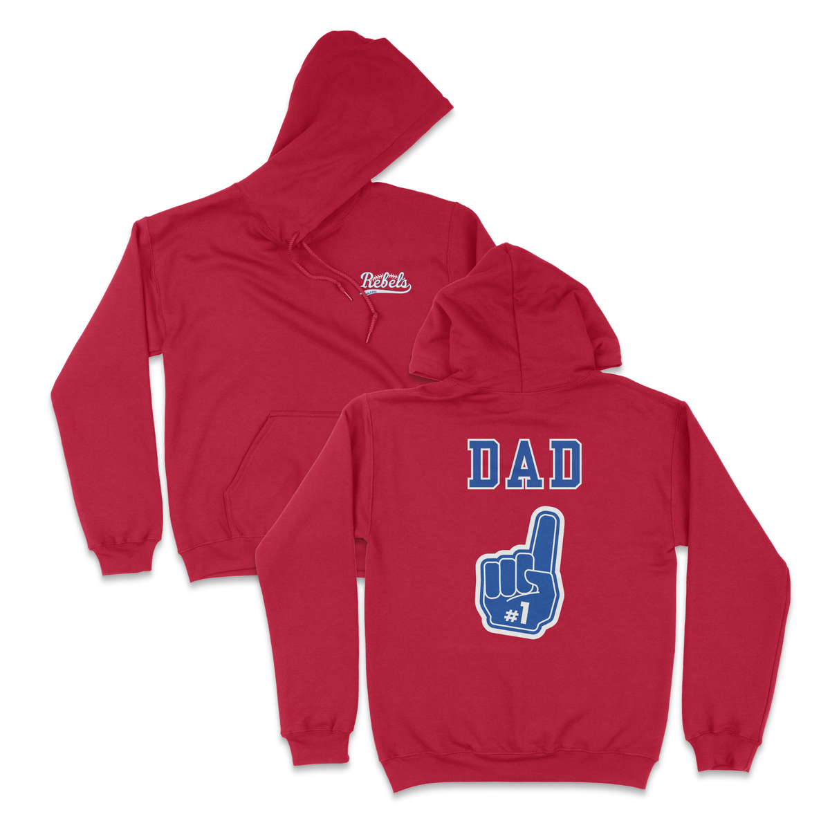 ORLEANS REBELS #1 DAD HOODIE