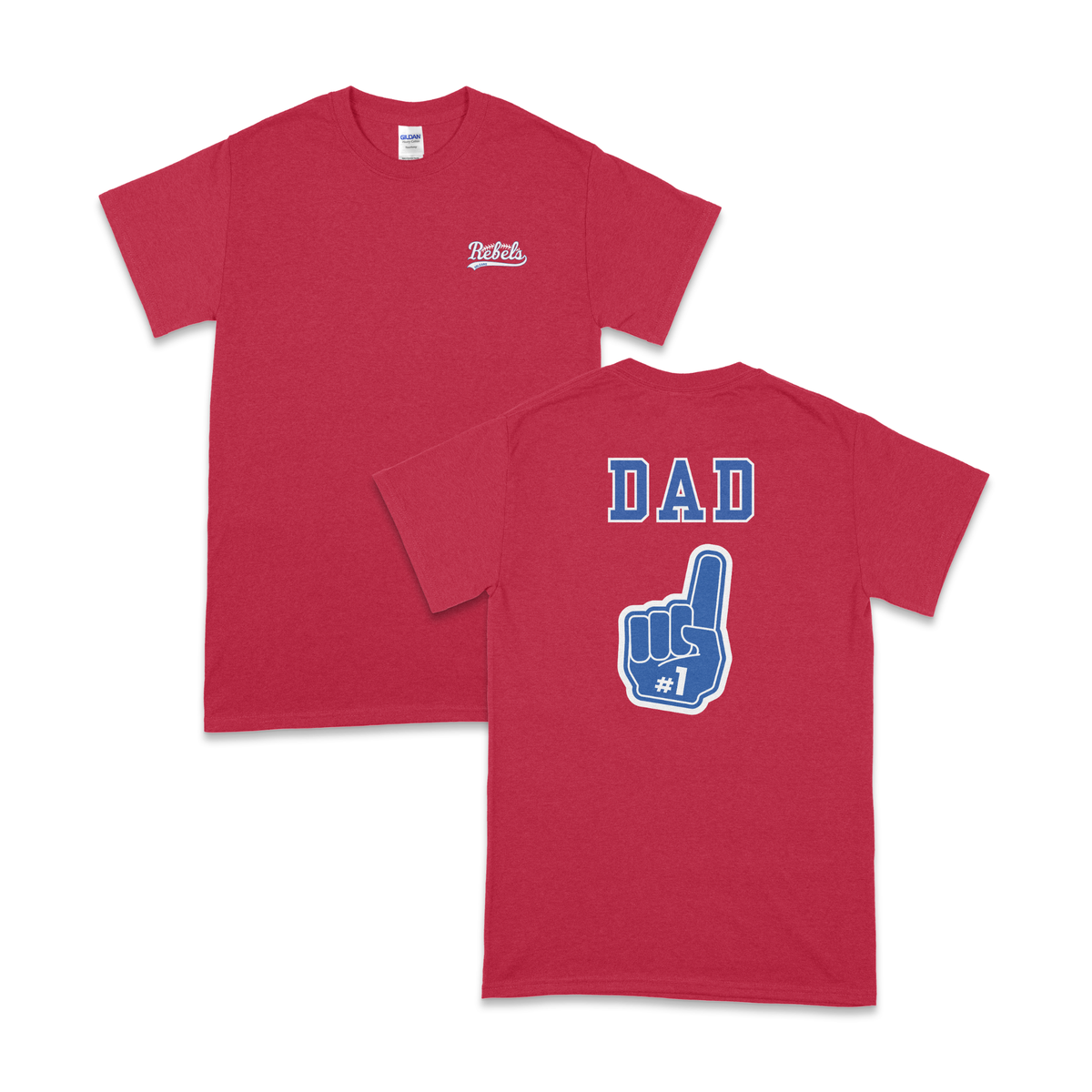 ORLEANS REBELS #1 DAD T-SHIRT