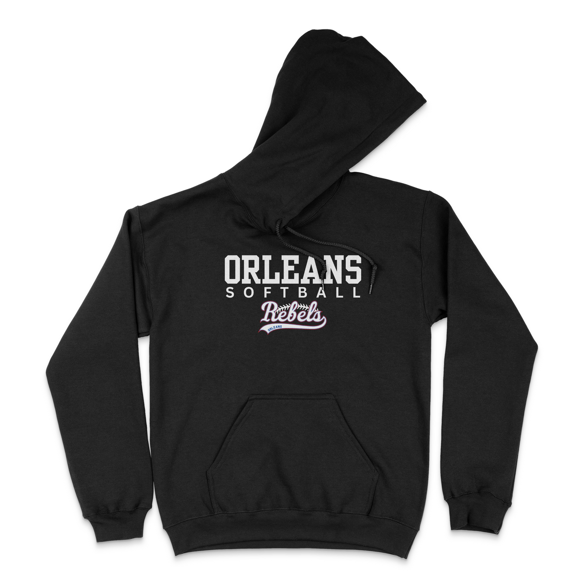 ORLEANS REBELS PREFORMANCE DESIGN HOODIE