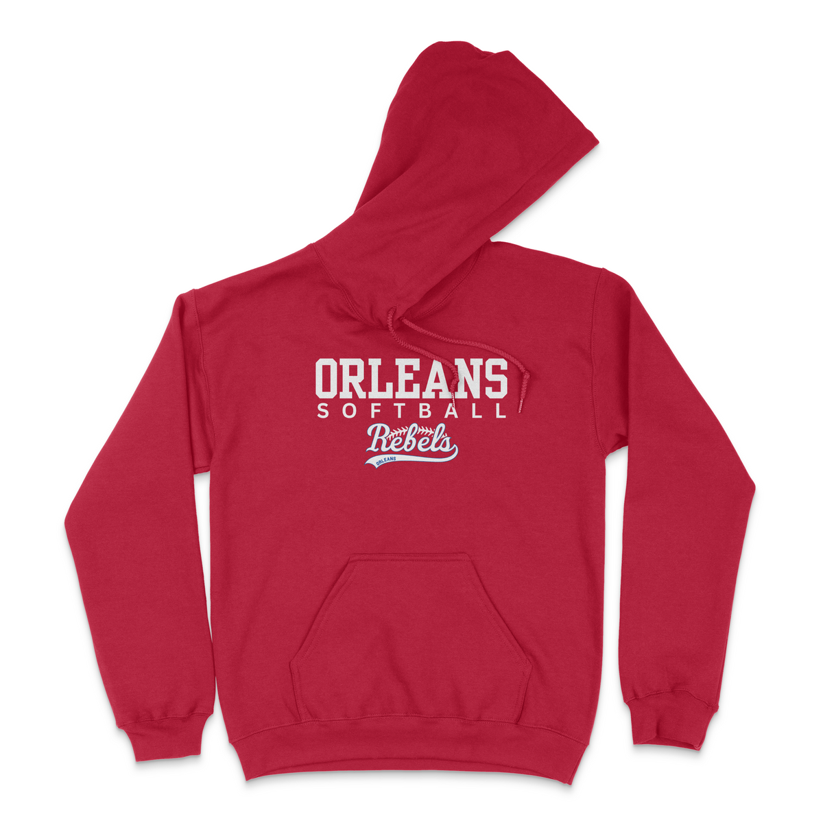 ORLEANS REBELS PREFORMANCE DESIGN HOODIE