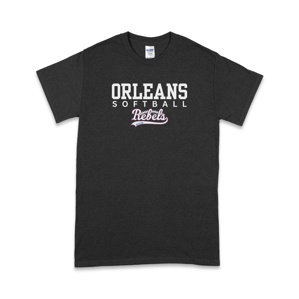 ORLEANS REBELS PREFORMANCE DESIGN T-SHIRT